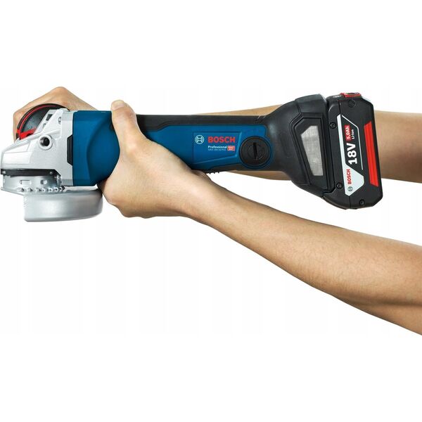 Szlifierka Bosch Bosch cordless angle grinder GWS 18V-10 P Professional, 125mm (blue/black, 2x Li-ion battery 5.0Ah, in L-BOXX)