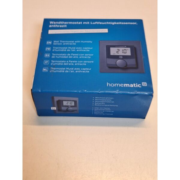 HomeMatic IP Homematic IP wall thermostat with humidity sensor (HmIP-WTH-A) (anthracite)