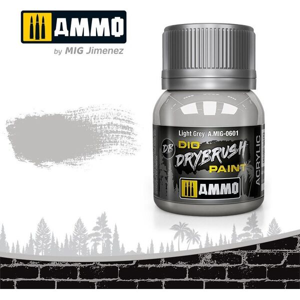 Vallejo Ammo: DIO Drybrush - Light Grey