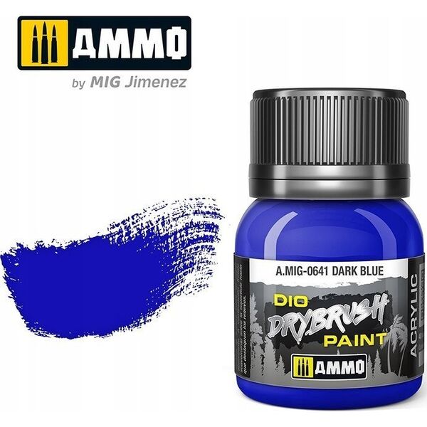 Vallejo Ammo: DIO Drybrush - Dark Blue