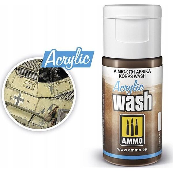 Vallejo Ammo: Acrylic Wash - Afrika Korps Wash
