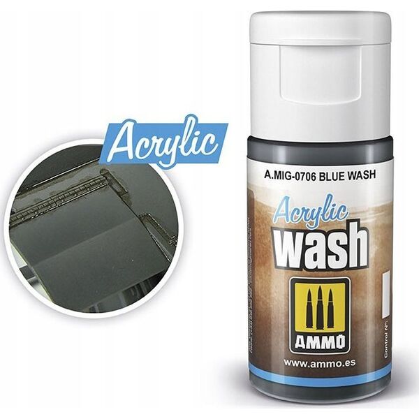 Vallejo Ammo: Acrylic Wash - Blue Wash