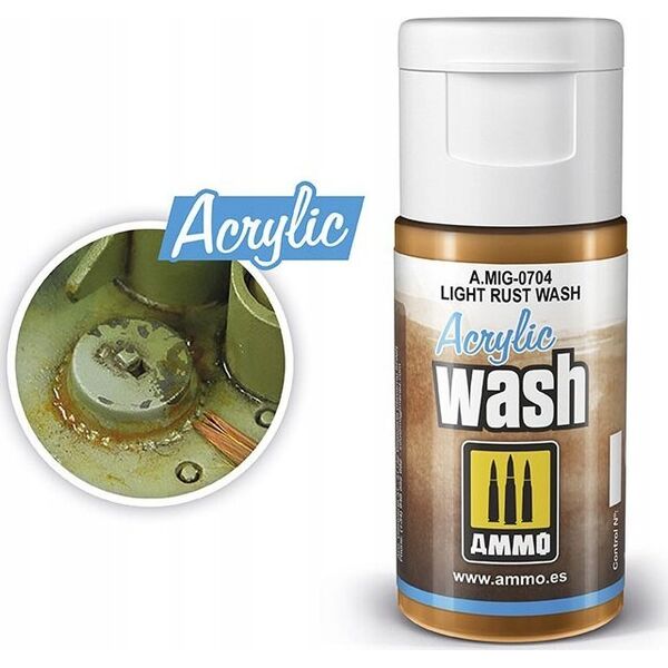 Vallejo Ammo: Acrylic Wash - Light Rust Wash