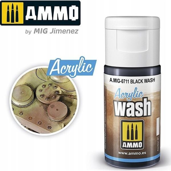 Vallejo Ammo: Acrylic Wash - Black Wash