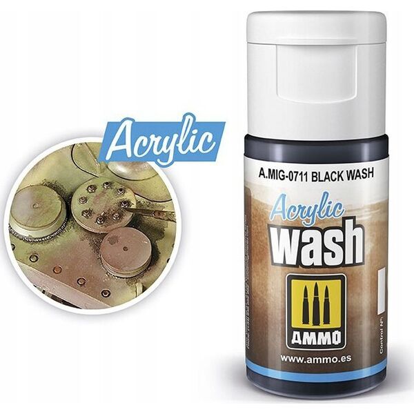 Vallejo Ammo: Acrylic Wash - Black Wash