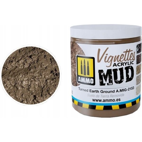 Vallejo Ammo: Acrylic Mud - Vignettes - Turned Earth Ground (100 ml)