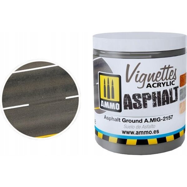 Vallejo Ammo: Acrylic Mud - Vignettes - Asphalt Ground (100 ml)