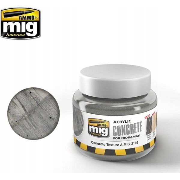 Vallejo Ammo: Acrylic Mud for Dioramas - Concrete Texture (250 ml)