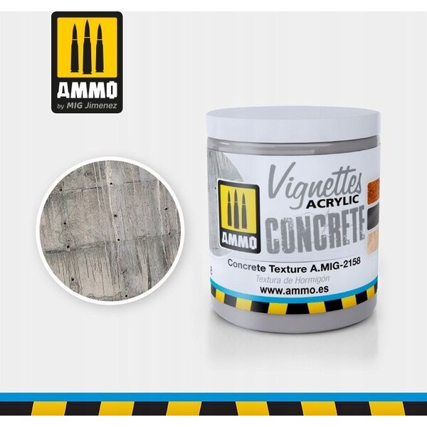 Vallejo Ammo: Acrylic Mud - Vignettes - Concrete Texture (100 ml)