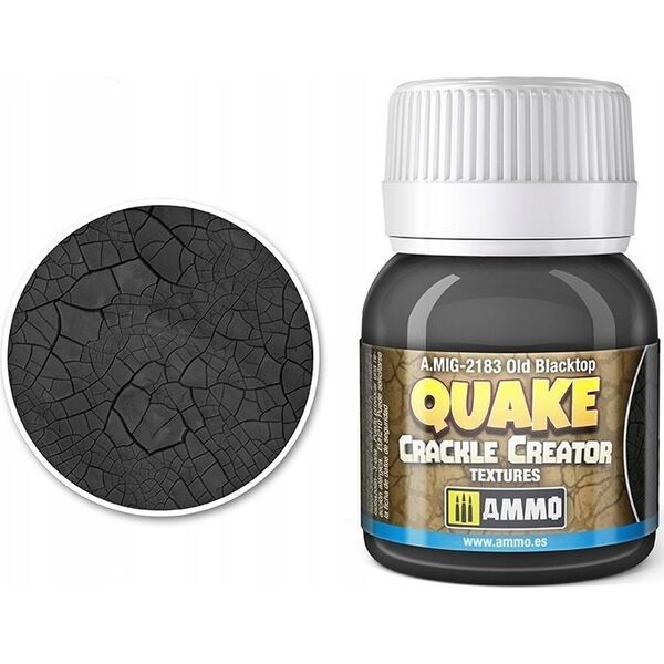 Vallejo Ammo: Quake Crackle Creator Textures - Old Blacktop (40 ml)