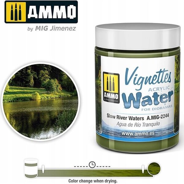 Vallejo Ammo: Acrylic Water - Vignettes - Slow River Waters (100 ml)