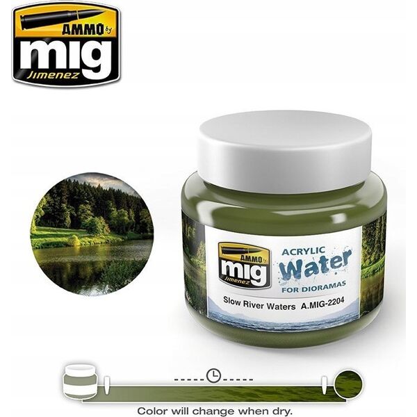 Vallejo Ammo: Acrylic Water - Slow River Waters (250 ml)