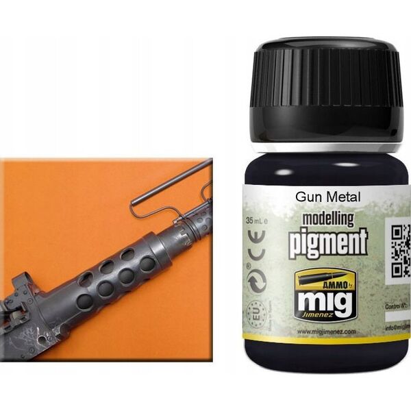 Vallejo Ammo: Modelling Pigment - Gun Metal (35 ml)