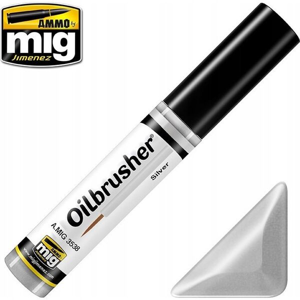 Vallejo Ammo: Oilbrusher - Silver (10 ml)