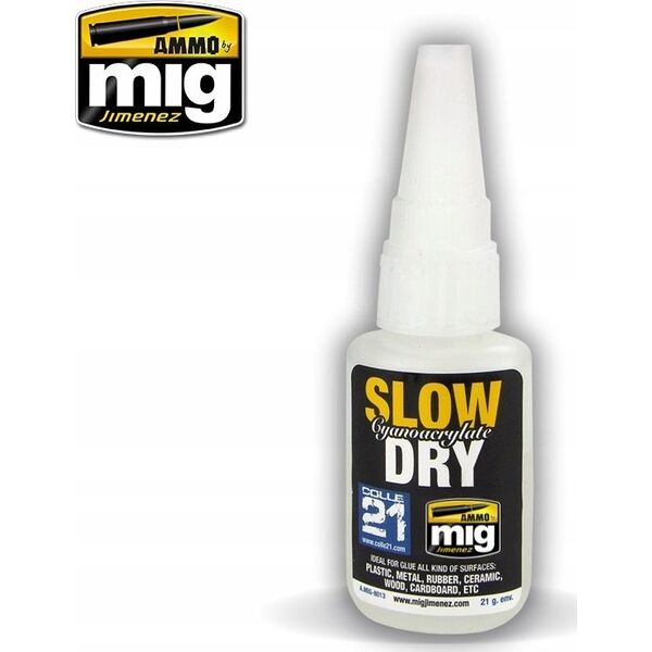 Vallejo Ammo: Slow Dry Cyanoacrylate (21 g)