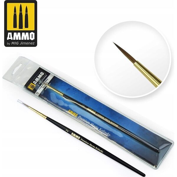Vallejo Ammo: Round Brush - Premium Marta Kolinsky 2
