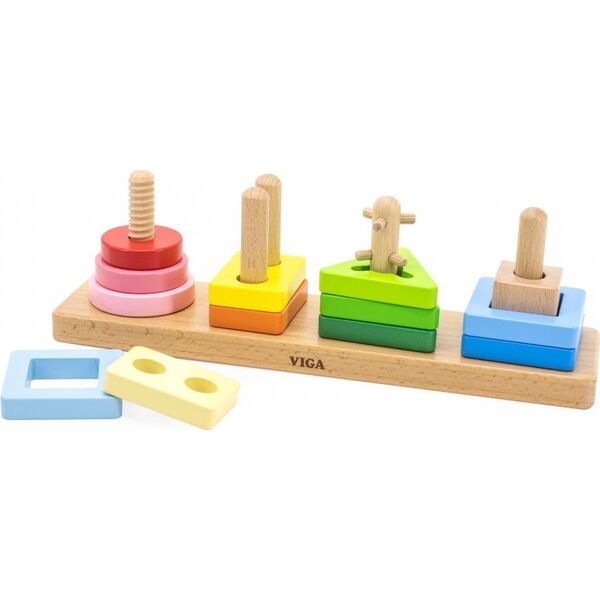 Viga Toys Drewniany Geometryczny Sorter Labirynt Lumarko!