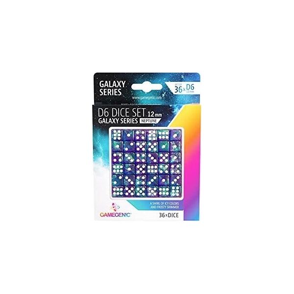 Gamegenic Gamegenic: Galaxy Series - D6 Dice Set (16 mm) - Aurora