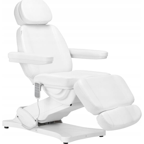 Activeshop Elektryczny fotel kosmetyczny SILLON CLASSIC 4 silniki z kołyską biały