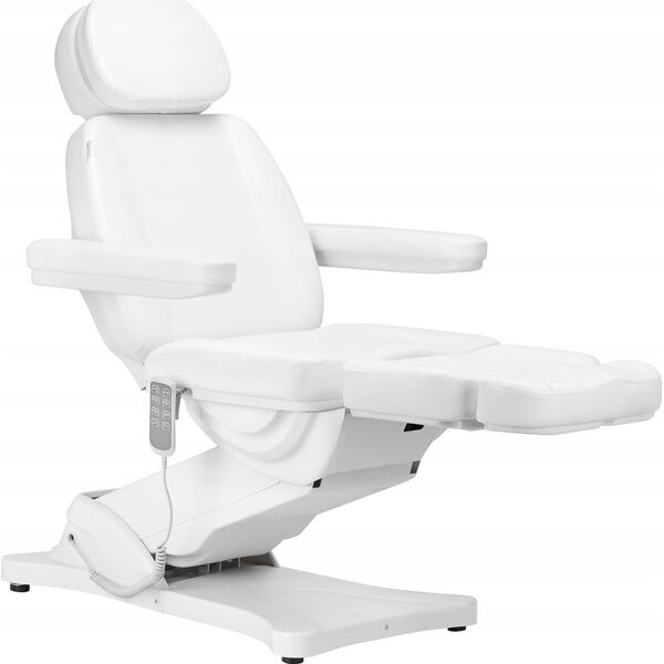 Activeshop Elektryczny fotel kosmetyczny SILLON CLASSIC 4 silniki z kołyską biały
