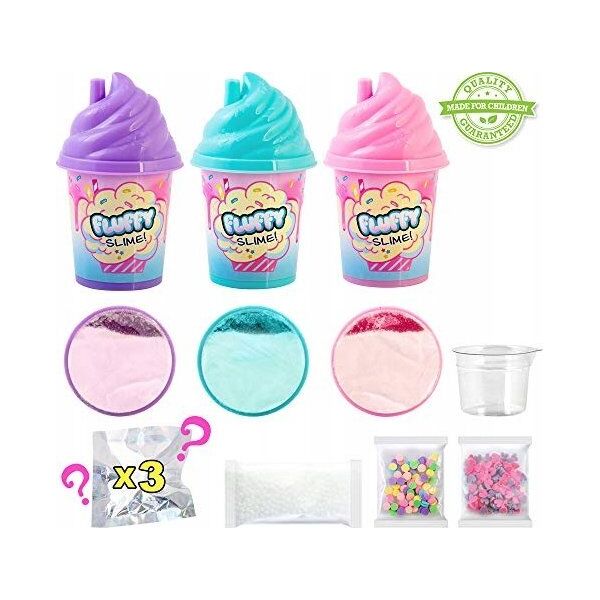 BigBuy Fun SO SLIME set Fluffy shaker 3-pack