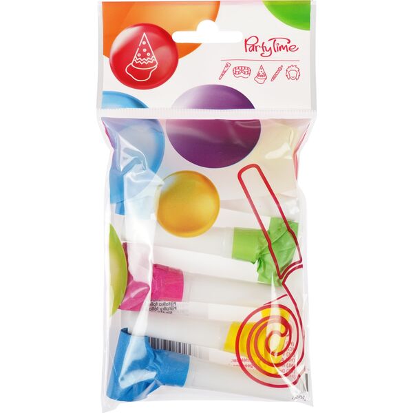 Party Deco Gwizdki neonowe 6szt