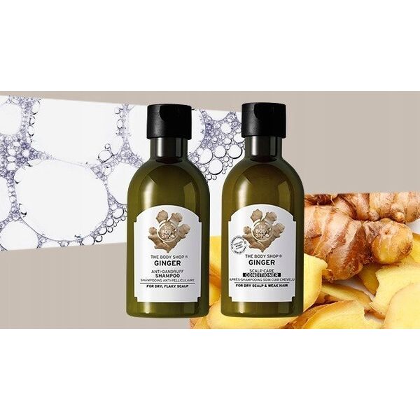 Organic Shop Kondicionierius nuo pleiskanų The Body Shop Ginger, 400 ml