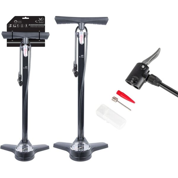 XQMax POMPKA WARSZTATOWO ROWEROWA 160PSI (11BAR) Z MANOMETREM XQMAX PRO
