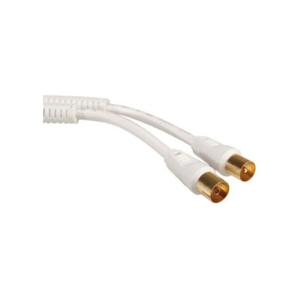 Triton Kabel antenowy TV 100dB M/F, biały, 10,0 m