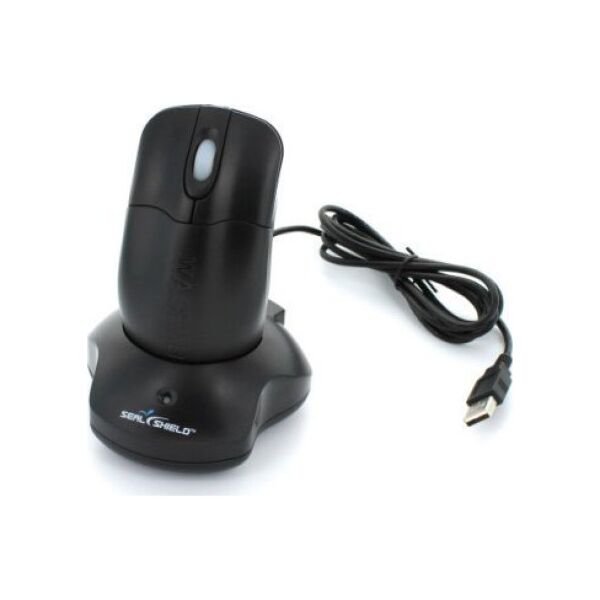 Mysz Secomp Mysz bezprzewodowa SEAL SHIELD czarna STM042W
