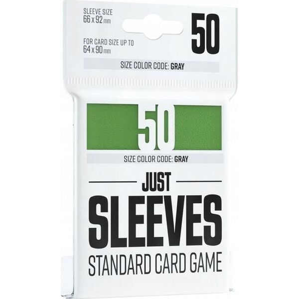 Gamegenic Gamegenic: Just Sleeves - Standard Card Game Sleeves (66x91 mm), Zielone, 50 sztuk