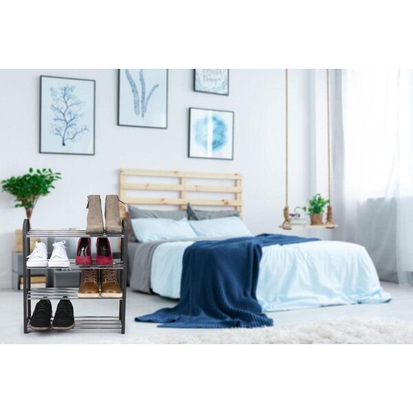 Alpina Półki regał organizer stojak na buty 4 poziomy Alpina  50 x 18,5 x 57 cm