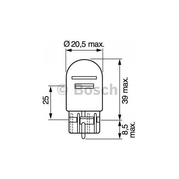 Bosch Pære BOSCH Pure Light,W21/5W,