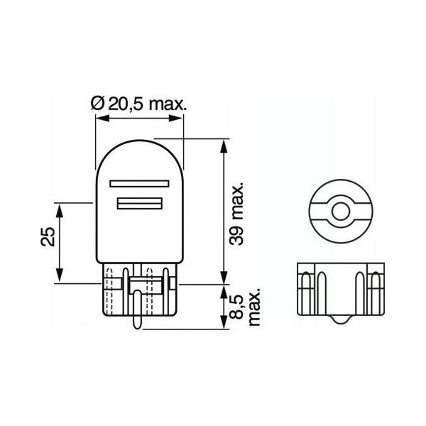 Bosch Pære BOSCH Pure Light,W21/5W,