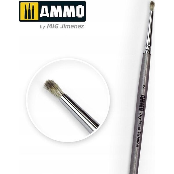 Vallejo Ammo: Technical Brush - Drybrush 2