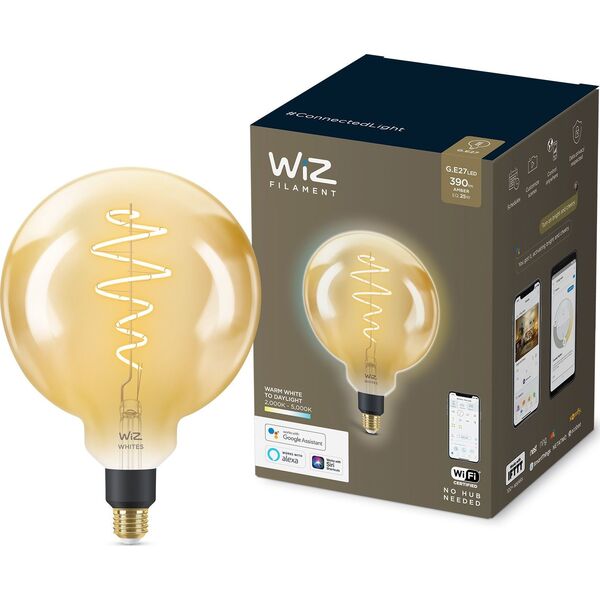 WiZ WiZ Filament Globe amber G200 - E27 Smart bulb
