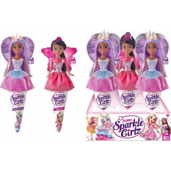 Zuru Lalka 10.5 cala Księżniczka i Jednorożec karton 12 sztuk ZURU Sparkle Girlz