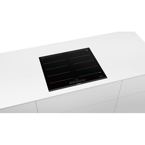 Płyta grzewcza Bosch Bosch Serie 6 PXX695FC5E, Black, Built-in, 60 cm, Zone induction hob, Glass-ceramic, 4 zone(s)
