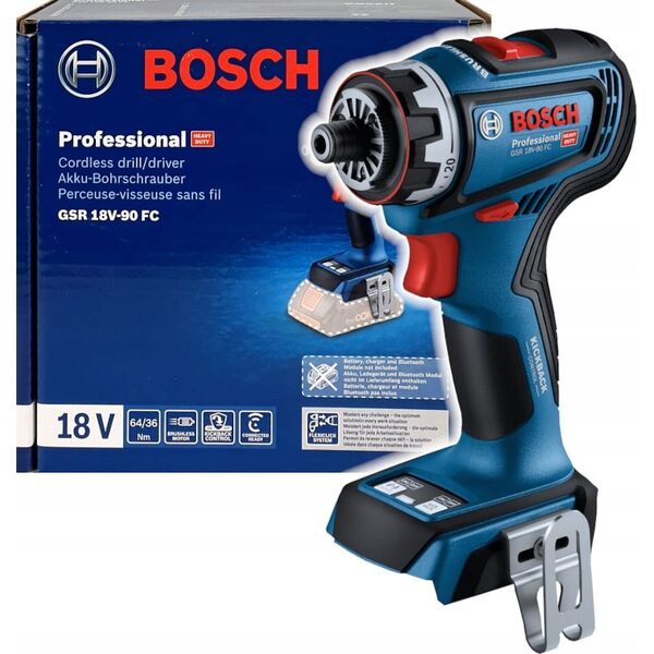 Bosch BOSCH.SCREWDRIVER GSR 18V-90 FC SOLO 64/36Nm INTERCHANGEABLE HEADS 0x GFA