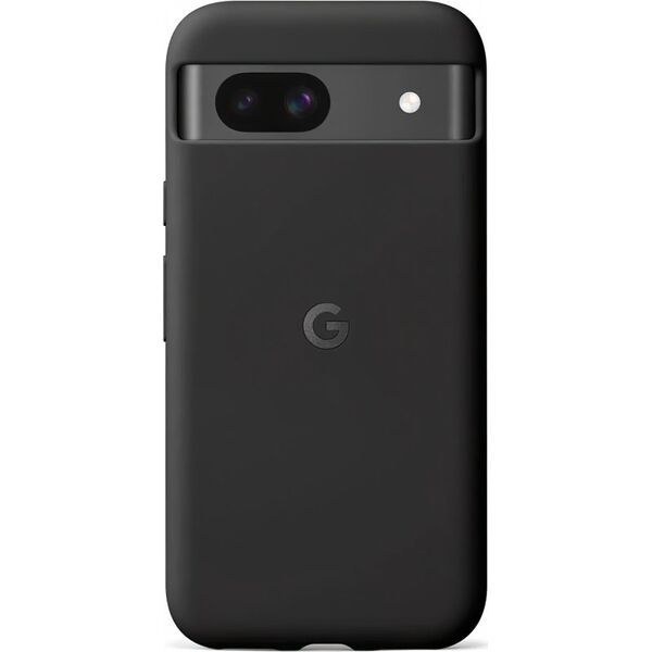 Google - Hintere Abdeckung fur Mobiltelefon - Silikon, Polykarbonat-Schale - Obsidian - fur Pixel 8a