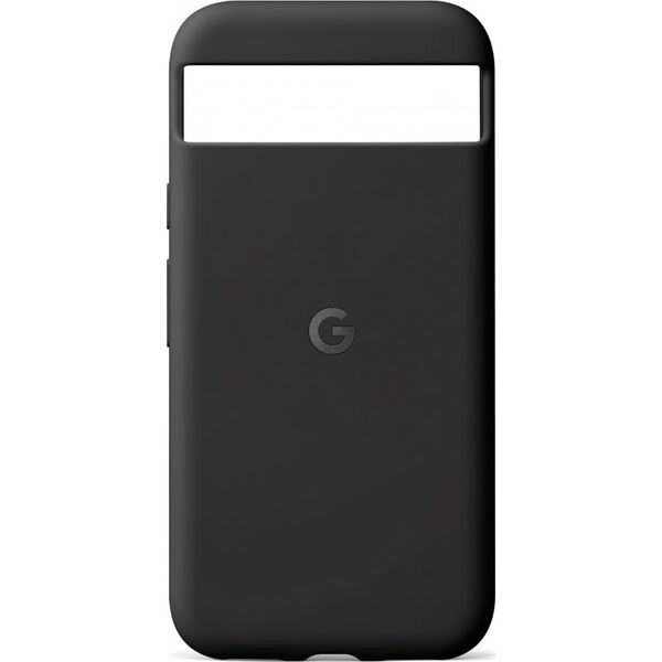 Google - Hintere Abdeckung fur Mobiltelefon - Silikon, Polykarbonat-Schale - Obsidian - fur Pixel 8a