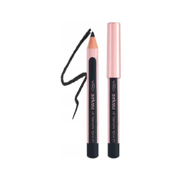 L OREAL Atelier Kit Set L'Oreal Paris: Volume Million Lashes, Volumizing & Lengthening, Mascara, Black, 8.9 ml + Paradise, Kajal Eye Pencil, 1.2 g + Makeup Bag, Gold For Women