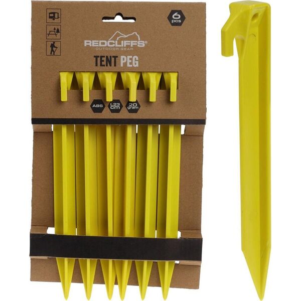 Redcliffs ŚLEDZIE DO NAMIOTU 23CM KPL. 6SZT PLASTIK REDCLIFFS