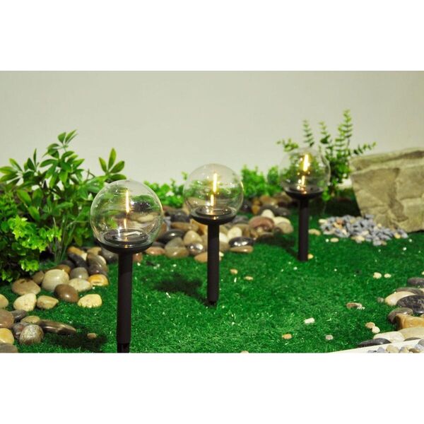 Oprawa schodowa Saska Garden LAMPA SOLARNA KULA OZDOBNA 10X34.5CM