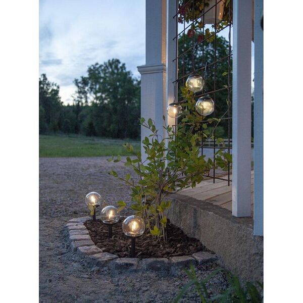 Oprawa schodowa Saska Garden LAMPA SOLARNA KULA OZDOBNA 10X34.5CM