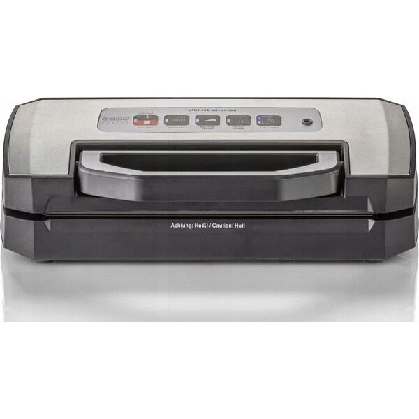 Caso Caso | Bar Vacuum sealer | VRH 490 advanced | Power 110 W | Temperature control | Juodas/Nerūdijantis plienas