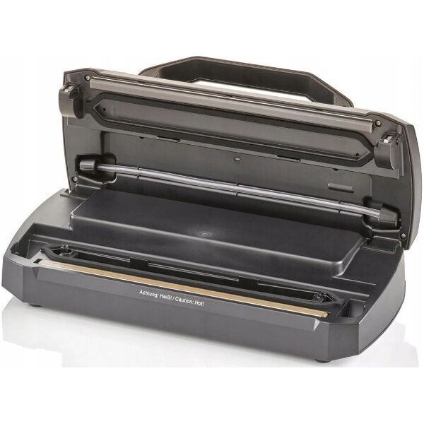 Caso Caso | Bar Vacuum sealer | VRH 490 advanced | Power 110 W | Temperature control | Juodas/Nerūdijantis plienas