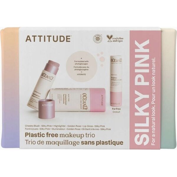 Attitude Attitude Oceanly, Zestaw Silky Pink, 3 produkty