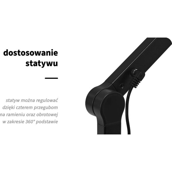 Activeshop Lampa zabiegowa do manicure Glow L04 do blatu czarna