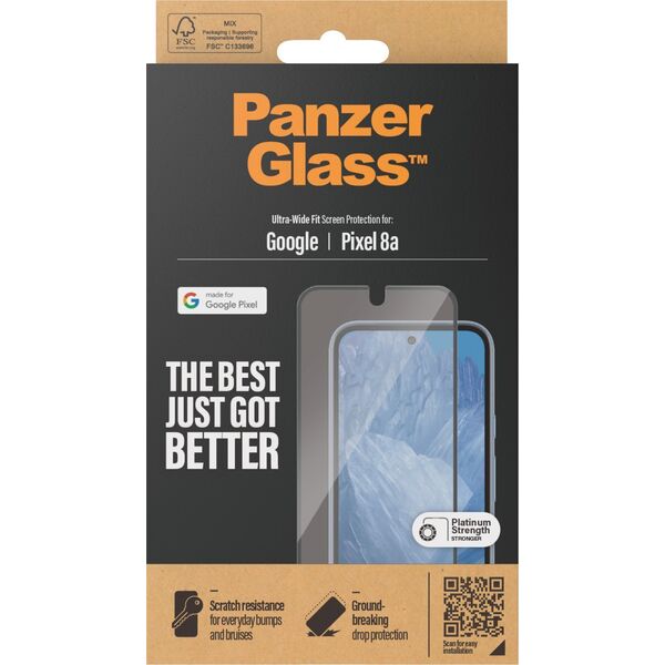 PanzerGlass PanzerGlass Screen Protector Google Pixel 8a -Ultra Wide Fit